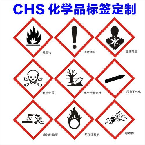 ghs危险品标签安全运输不干胶标签ghs国际化学品分类易燃物品空白